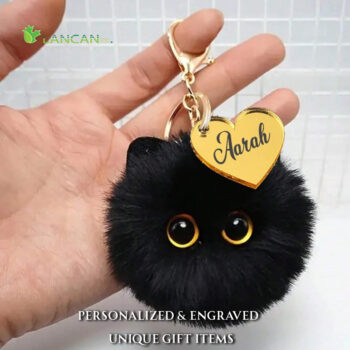 Lancan Fluffy Kitty Key Chain Love Gift