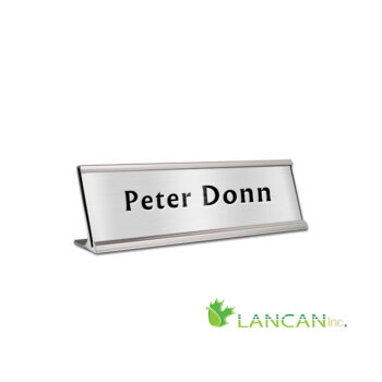 Lancan Name Plate | Brushed Gold / Silver - Image 3