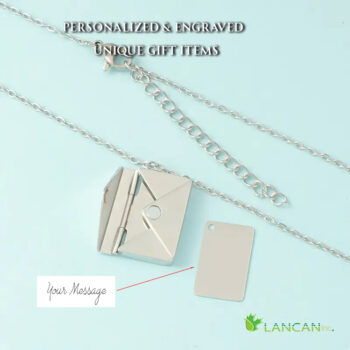 Lancan - Love Letter Envelope Pendant Necklace - Image 2