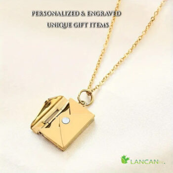 Lancan - Love Letter Envelope Pendant Necklace - Image 3