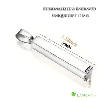 Lancan Personalized Pendant S.Steel Column - Image 2