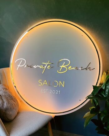 Backlit Sign, Acrylic Personalized Illuminated Logo Signs for Business, Storefront Design, Office Décor, Nail Salons, Beauty Studios, and Restaurant - Image 5