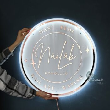 Backlit Sign, Acrylic Personalized Illuminated Logo Signs for Business, Storefront Design, Office Décor, Nail Salons, Beauty Studios, and Restaurant - Image 4