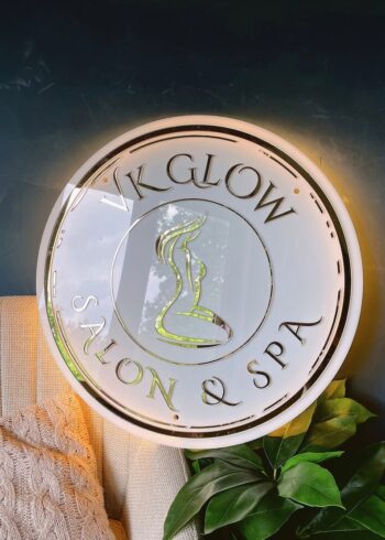 Backlit Sign, Acrylic Personalized Illuminated Logo Signs for Business, Storefront Design, Office Décor, Nail Salons, Beauty Studios, and Restaurant - Image 2