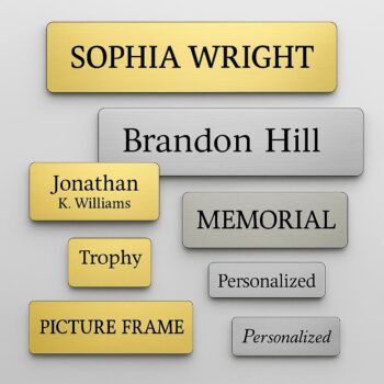 Custom Office Door Sign- Personalized Metal Plaque – Wedding, Anniversary, Housewarming Gift
