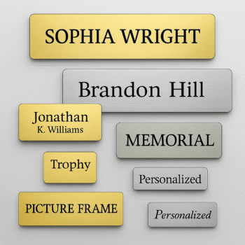 Custom Office Door Sign- Personalized Metal Plaque – Wedding, Anniversary, Housewarming Gift